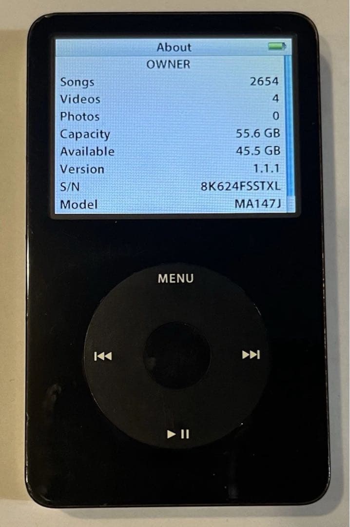 Apple iPod Classic ブラック 60ギガ