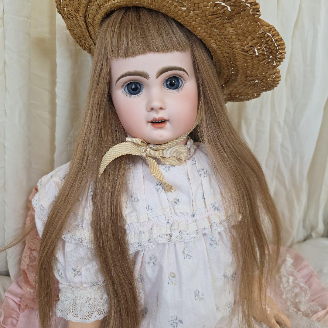 フランス　アンティークビスクドール　デポゼ　テートジュモー　スリープアイ