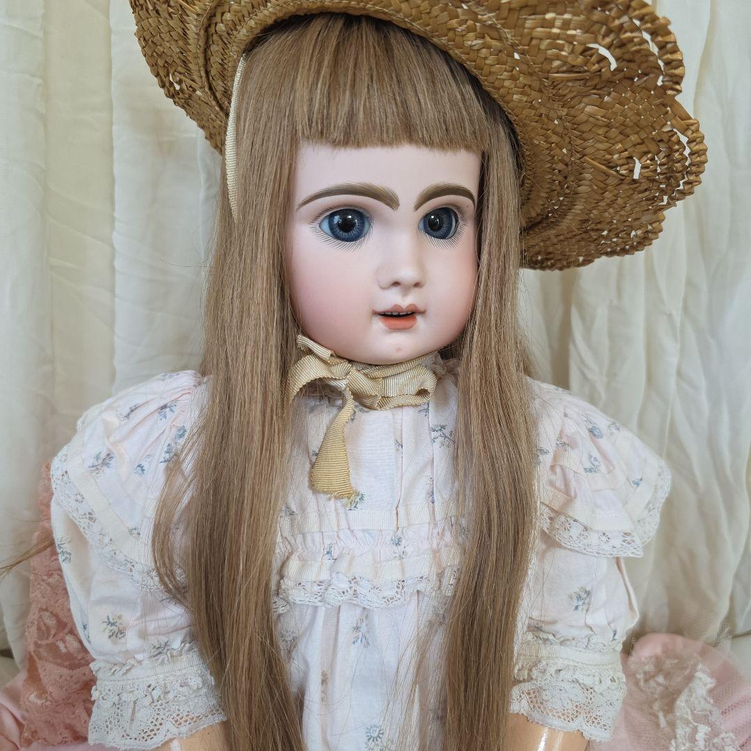 フランス　アンティークビスクドール　デポゼ　テートジュモー　スリープアイ