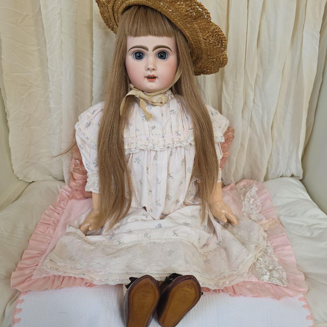 フランス　アンティークビスクドール　デポゼ　テートジュモー　スリープアイ