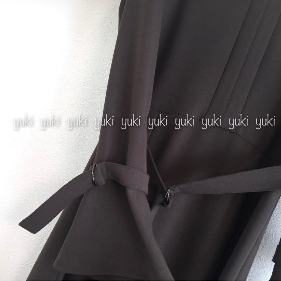 ANAYI マットポリエステル スキッパーワンピース 36