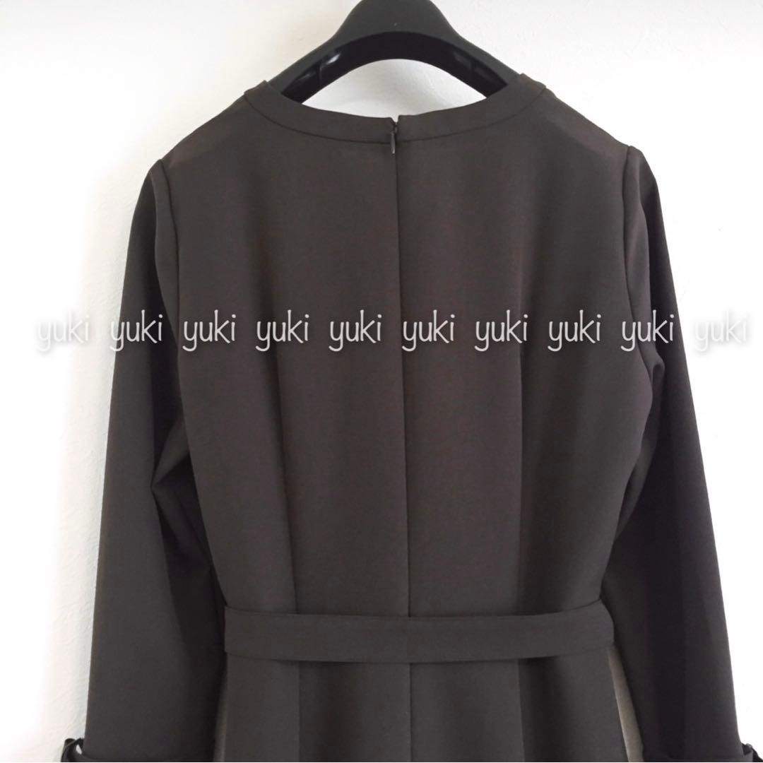 ANAYI マットポリエステル スキッパーワンピース 36