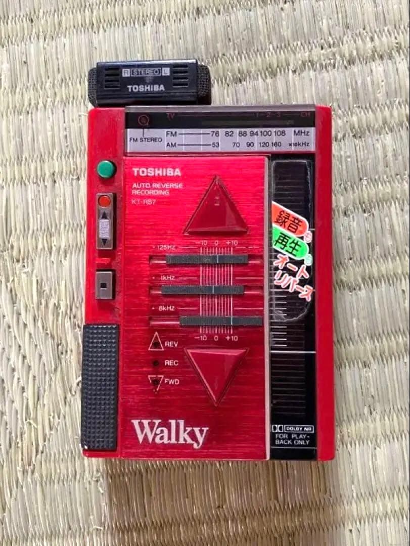 超希少品‼️東芝Walky KT-RS7カセットプレーヤー&レコーダー