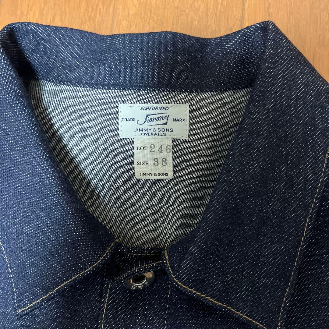 reddish brown デニムジャケット lot246 サイズ38