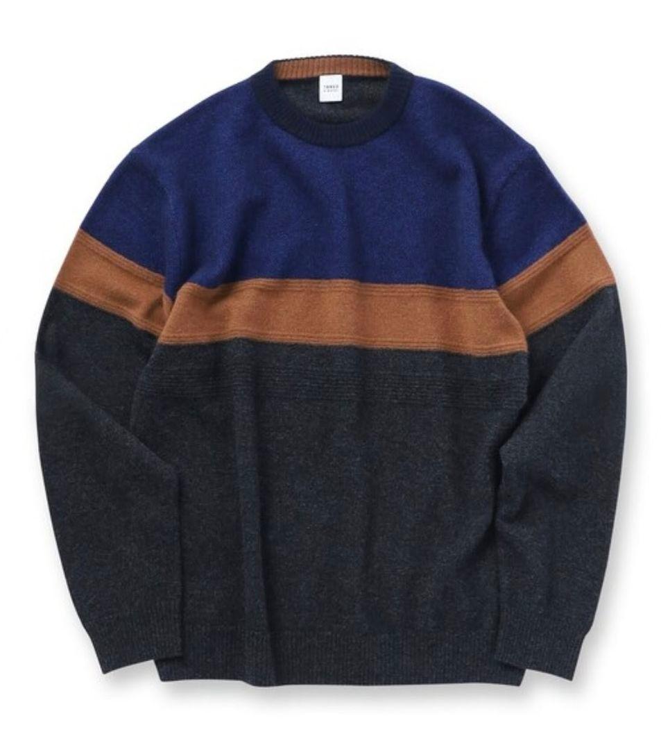 タケオキクチ　【カシミヤ】フルカシ パネル柄 ニット