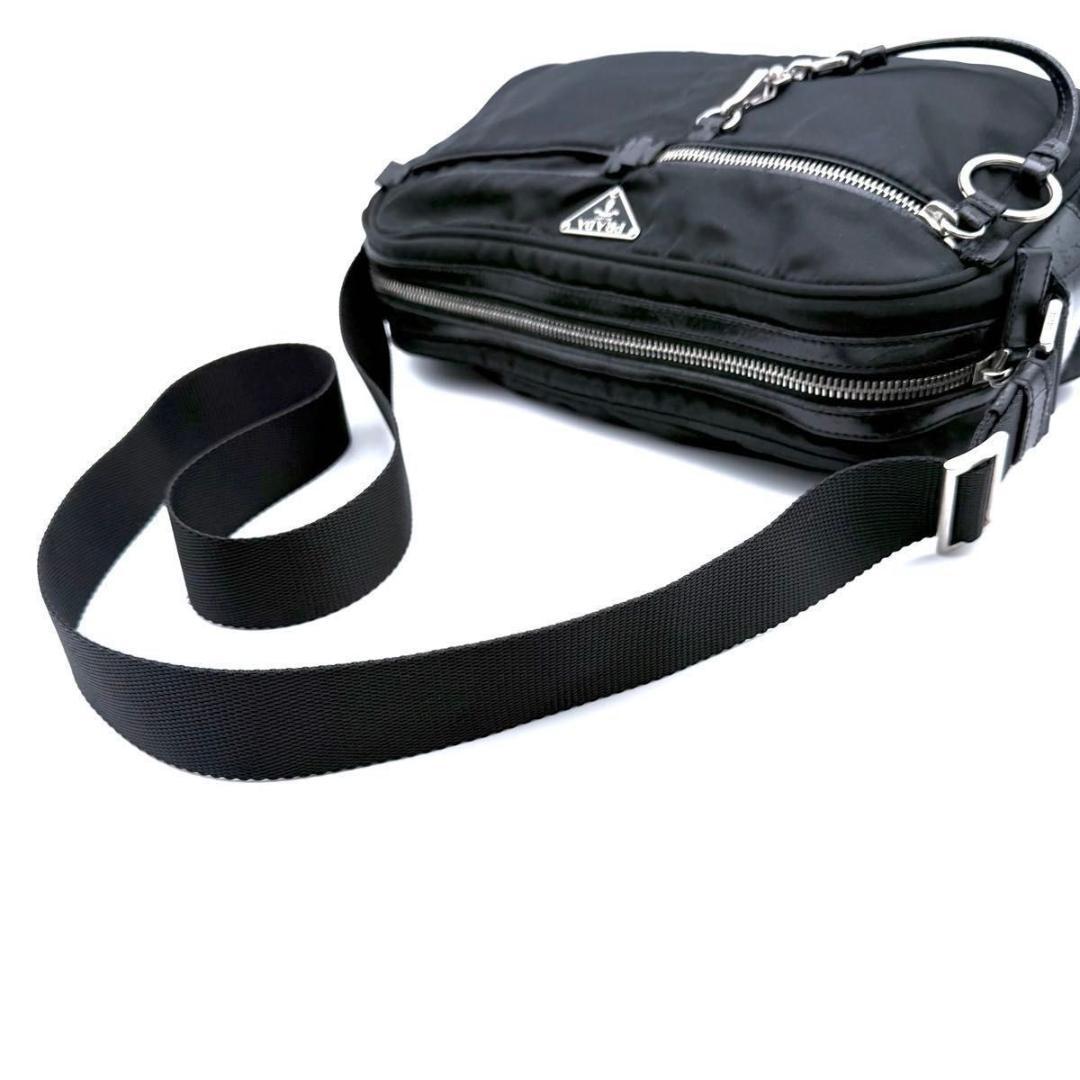 【良品】PRADA プラダ　三角ロゴ　テスートナイロン　ショルダーバッグ