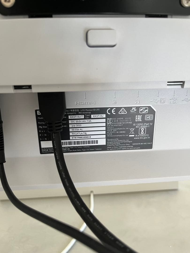 BenQ MOBIUZ EX2710U ゲーミングモニター 4K 144Hz