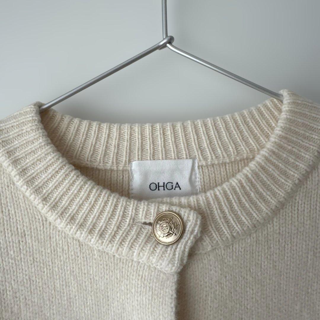 美品　OHGA CHARMANT ホワイト