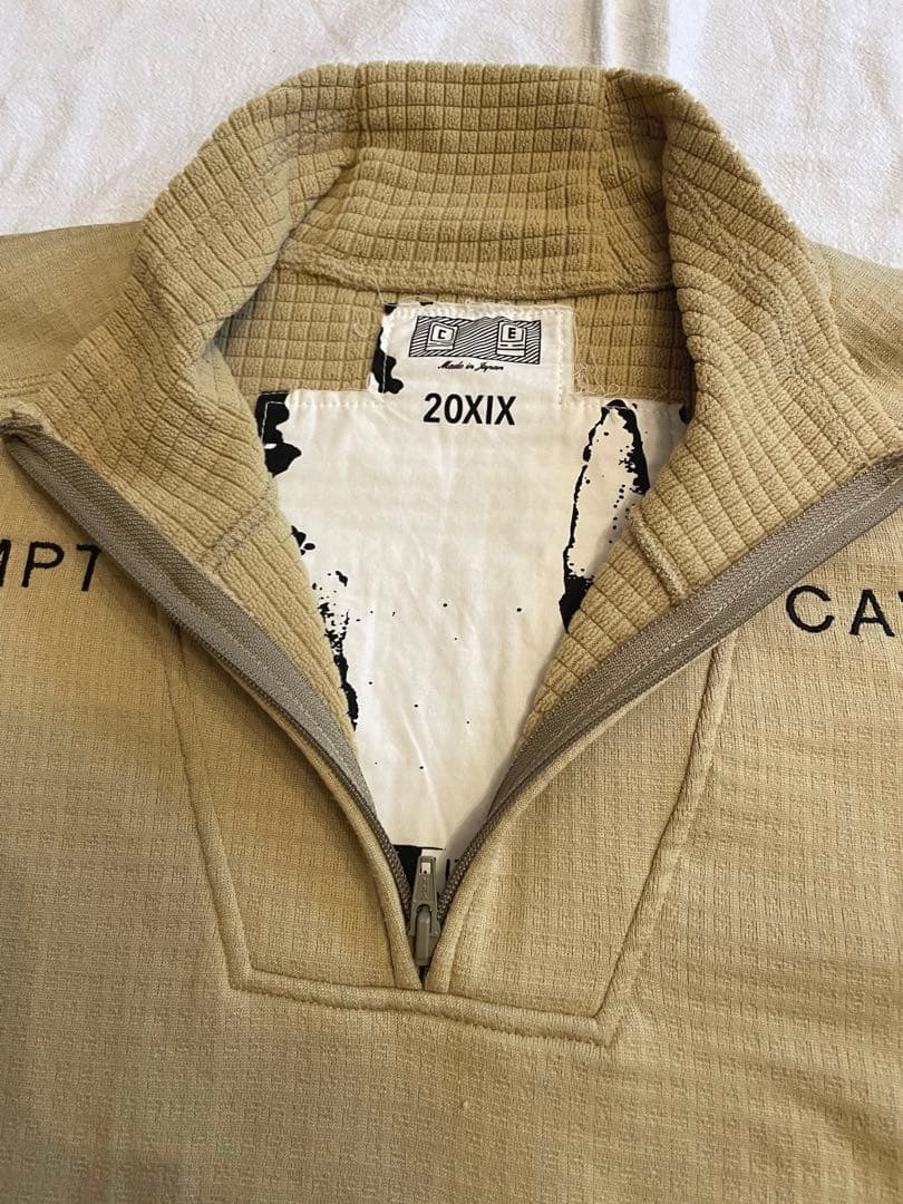 【L】C.E CAVEMPT BLOCK FLEECE HALF ZIP