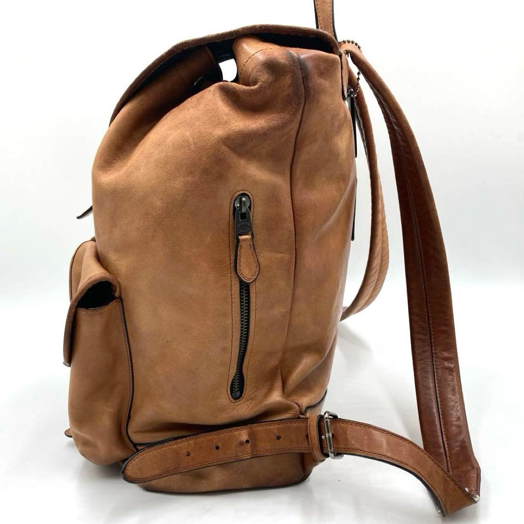 ⭐️希少⭐️COACH コーチ リュック ヌメ革 ベージュ 71743 ブラウン