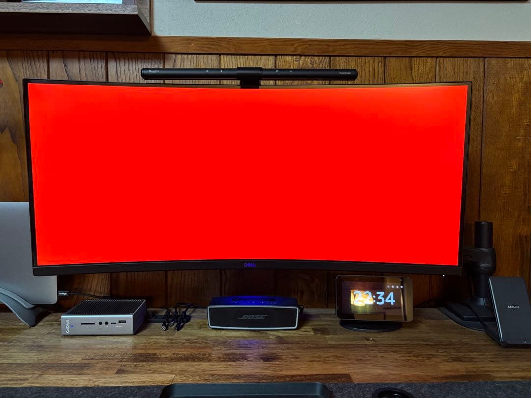 Dell S3422DWG曲面モニター 本体 34インチ　ウルトラワイド