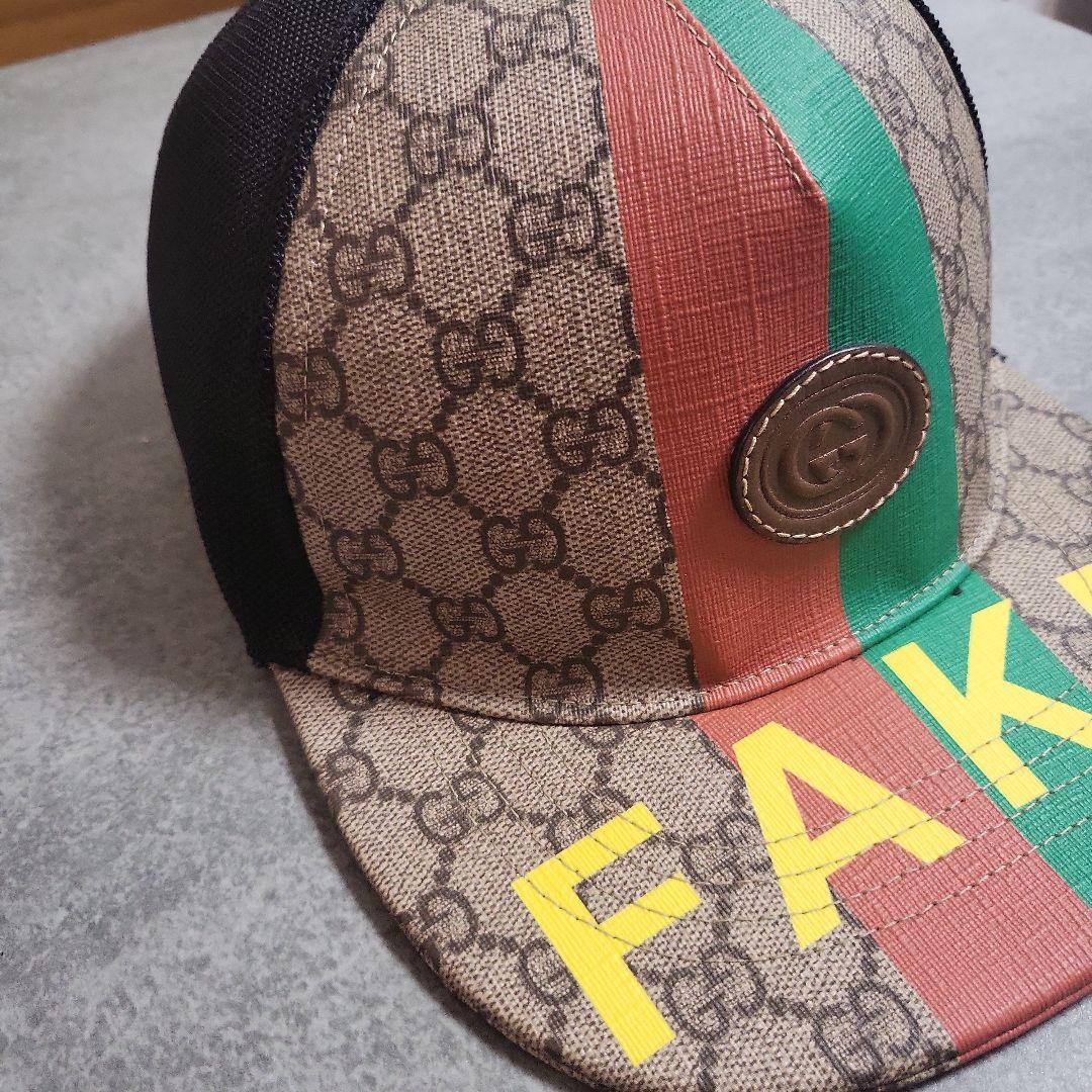 GUCCI グッチ FAKE NOT GGスプリーム キャップ
