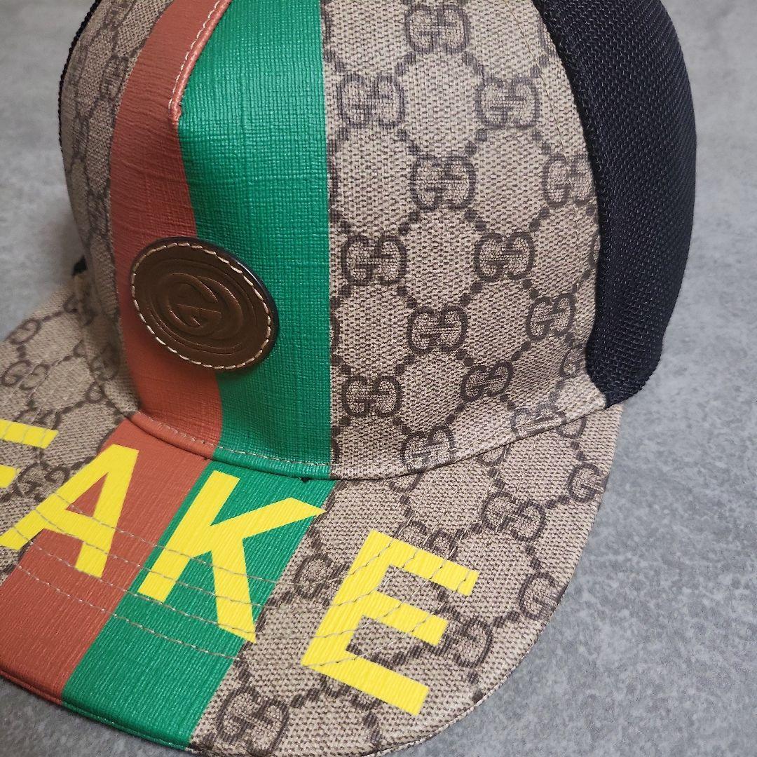 GUCCI グッチ FAKE NOT GGスプリーム キャップ