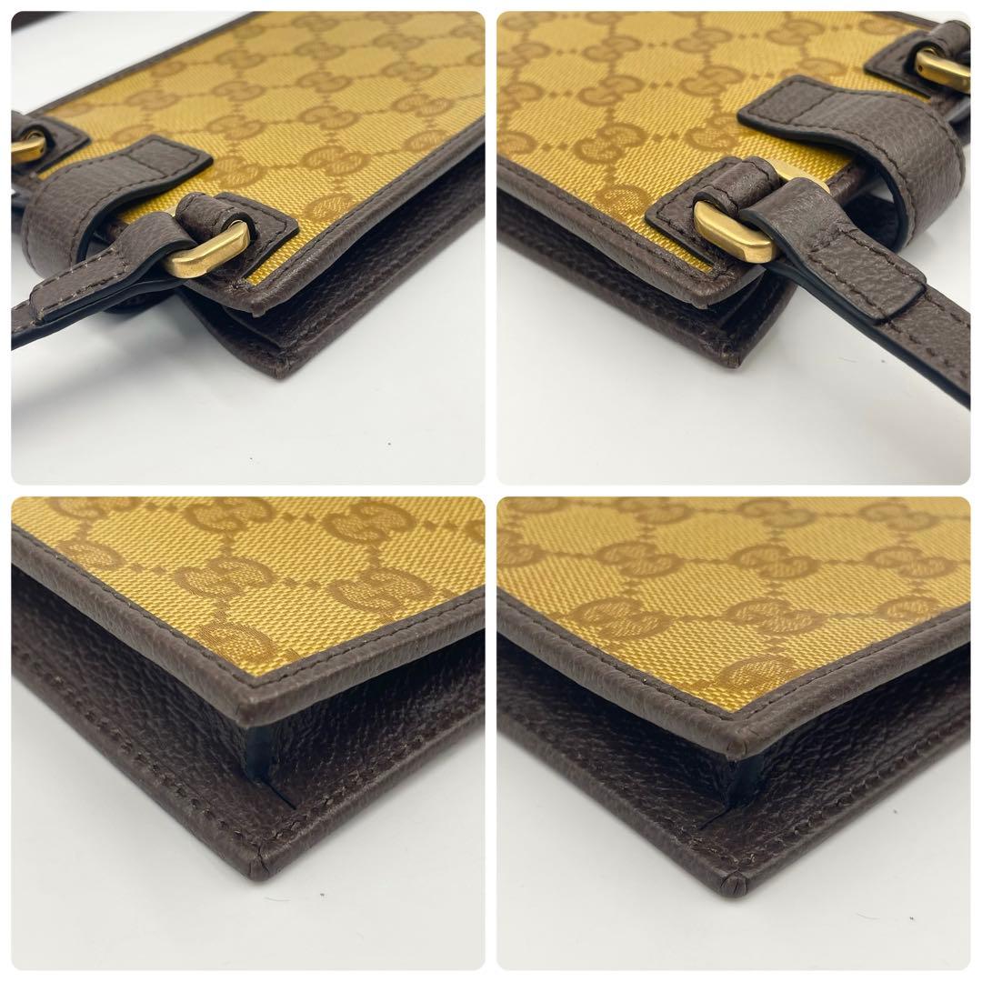 【未使用級】グッチ×アディダス 限定コラボ GGクリスタル フォーンショルダー