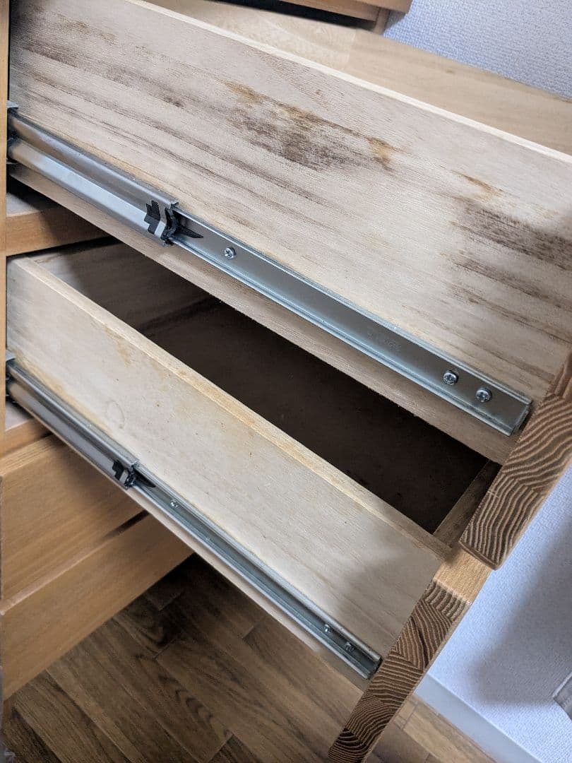 無印良品　4段　チェスト　タモ材