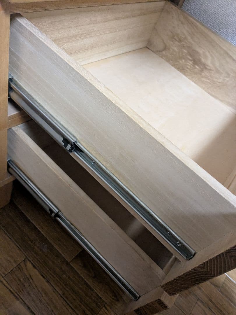 無印良品　4段　チェスト　タモ材