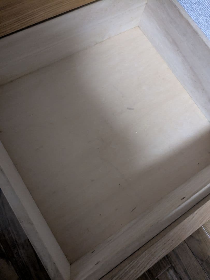 無印良品　4段　チェスト　タモ材