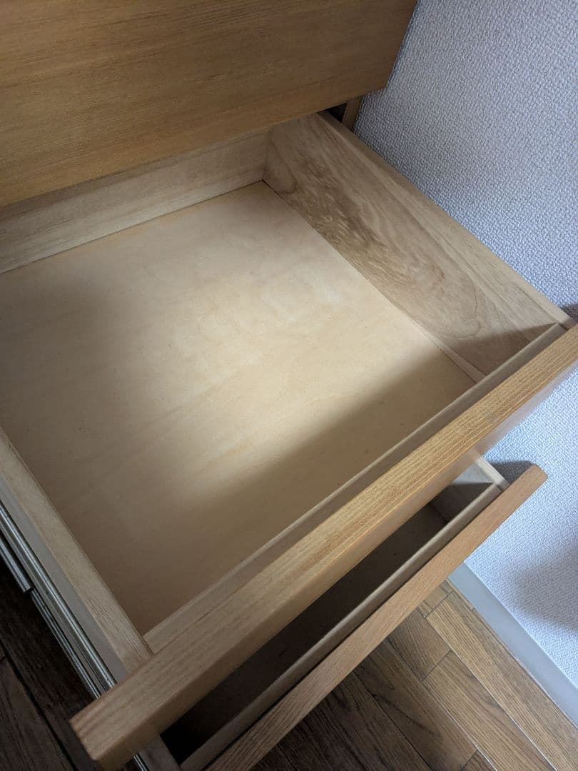 無印良品　4段　チェスト　タモ材