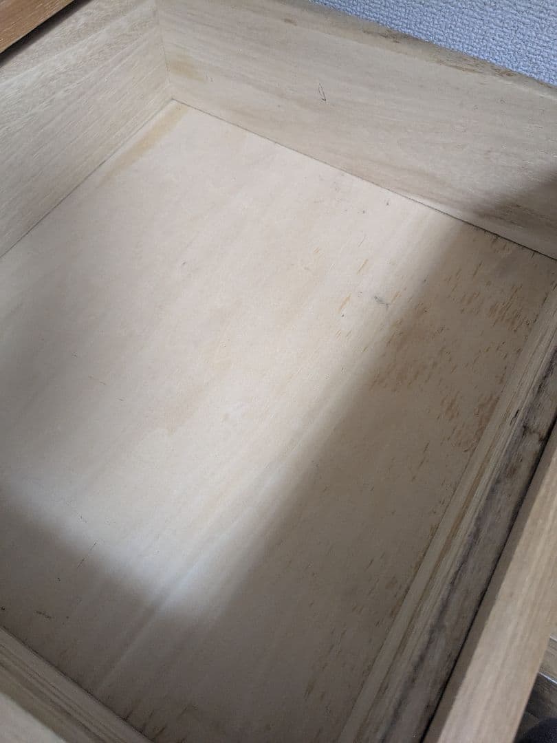 無印良品　4段　チェスト　タモ材