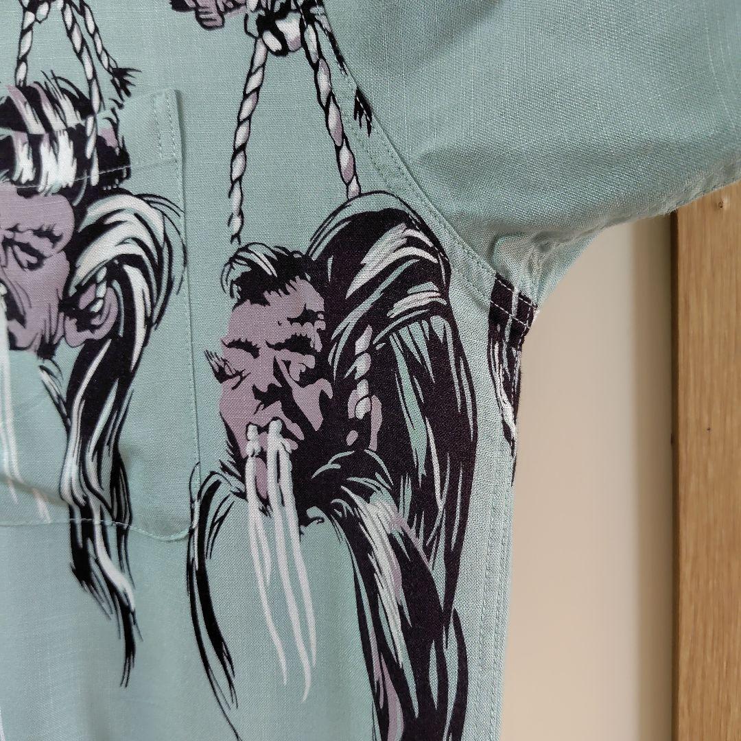 STAR OF HOLLYWOOD シュランケンヘッドレーヨンシャツsize M