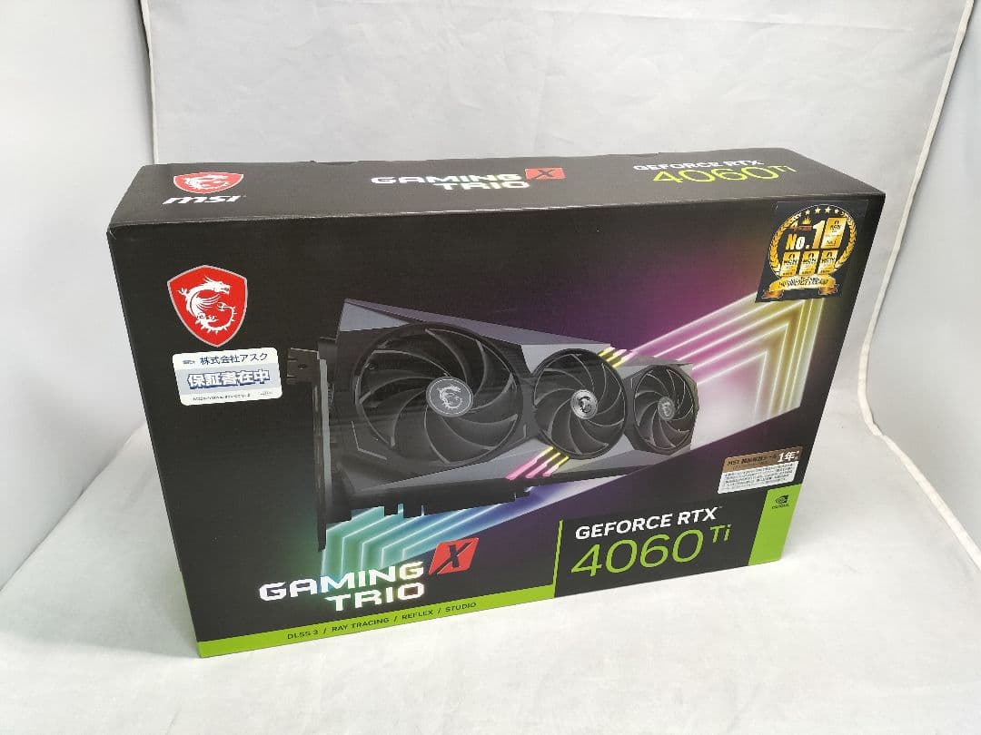 グラフィックボード・グラボ・ビデオカード MSI GAMING TRIO RTX4060TI