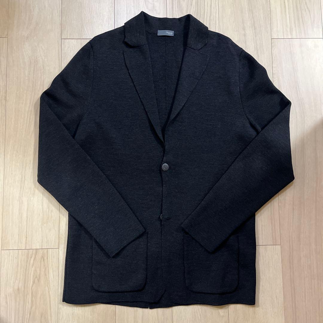 Cruciani ミラノリブ ウール ニットジャケット 50 伊製 美品