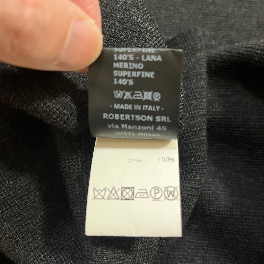 Cruciani ミラノリブ ウール ニットジャケット 50 伊製 美品