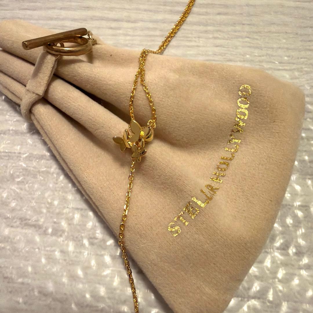 【STELLAR HOLLYWOOD】バタフライパールネックレス