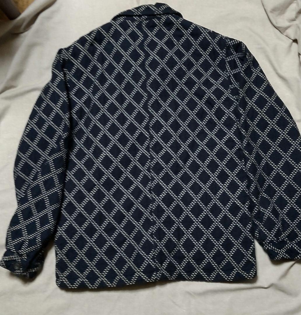 桃太郎ジーンズ 刺子ジャガードフレンチワークジャケット中綿デニムジャケット