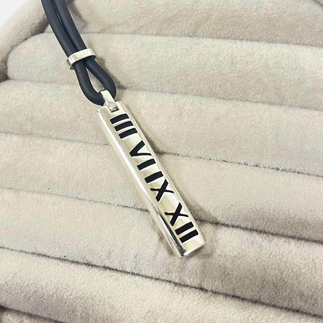 美品✨ティファニー　ネックレス　アトラス　ラバー　シリコン　シルバー　925