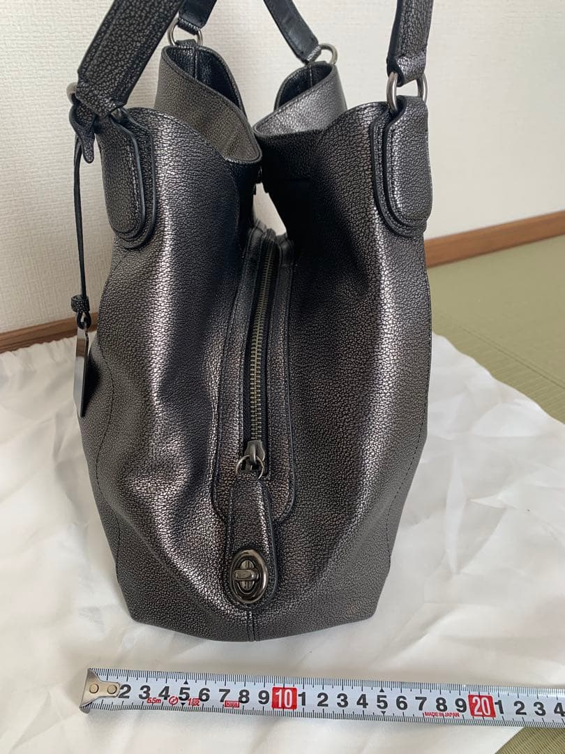 COACH イーディ　ガンメタリック　ショルダーバッグ ハンドバッグ