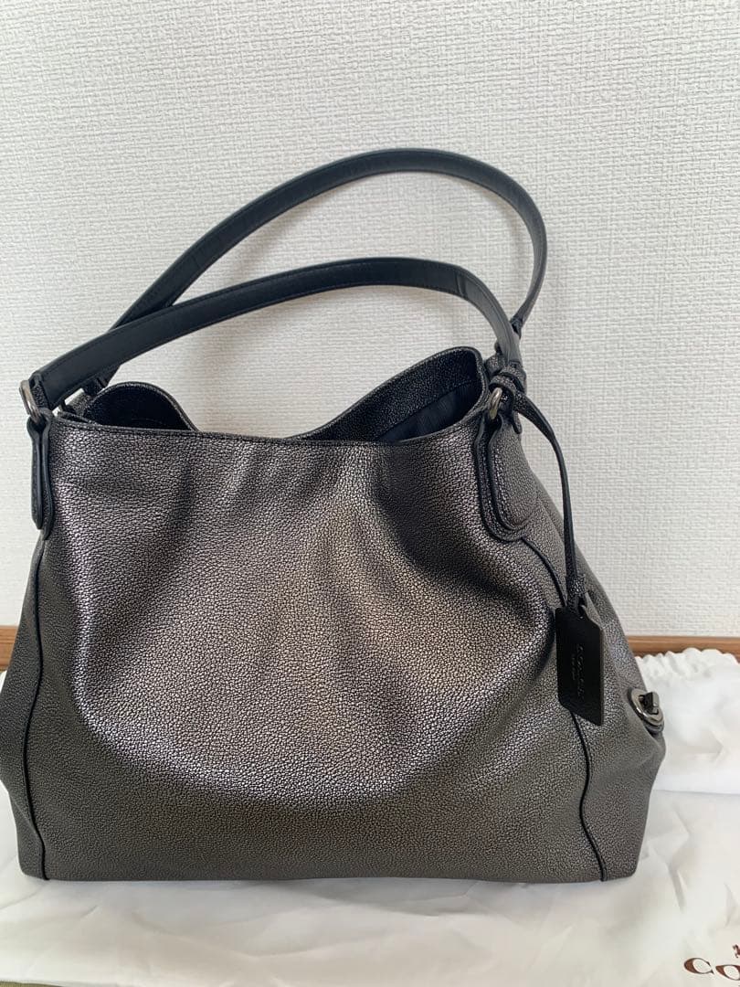 COACH イーディ　ガンメタリック　ショルダーバッグ ハンドバッグ
