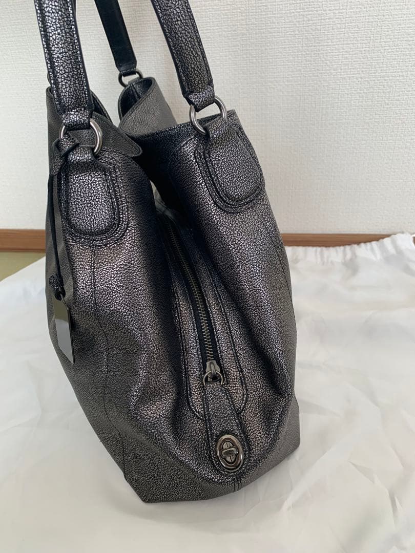 COACH イーディ　ガンメタリック　ショルダーバッグ ハンドバッグ