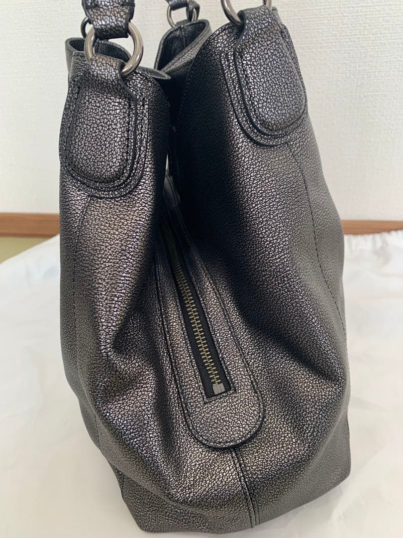 COACH イーディ　ガンメタリック　ショルダーバッグ ハンドバッグ
