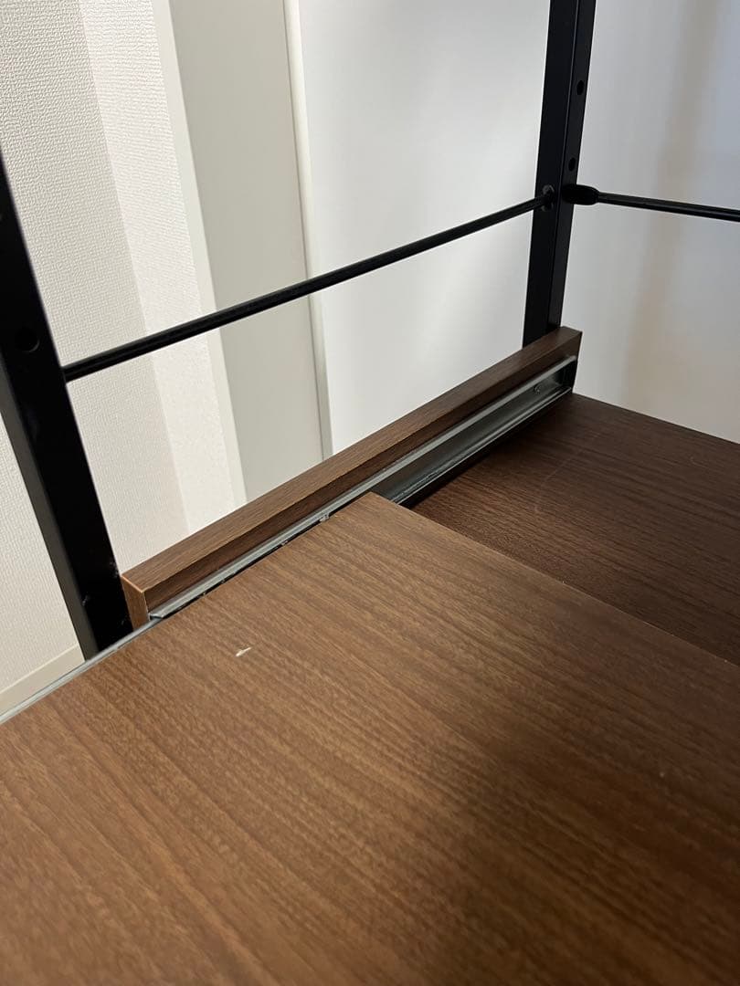 【最終値下げ】ニトリ　キッチンラック　ミドルブラウン