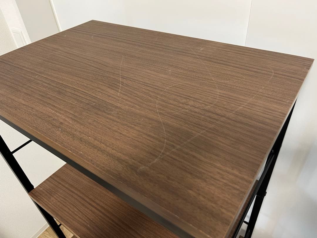 【最終値下げ】ニトリ　キッチンラック　ミドルブラウン