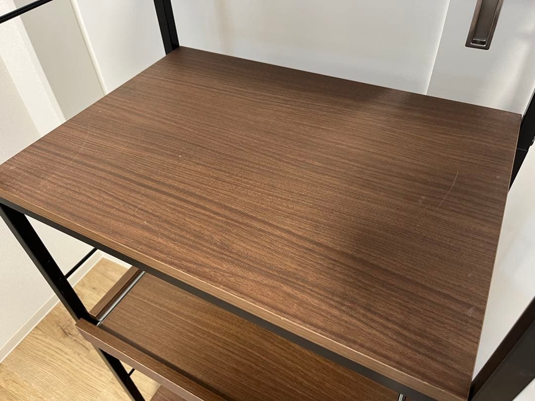 【最終値下げ】ニトリ　キッチンラック　ミドルブラウン