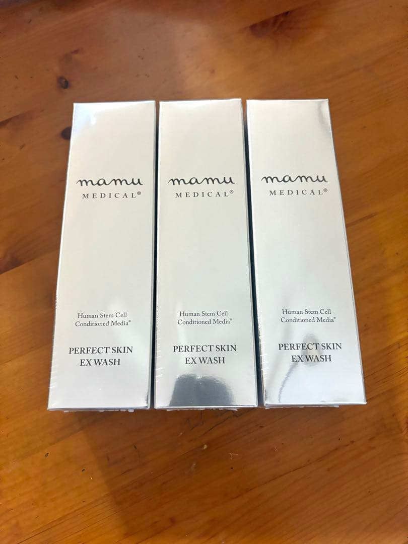 新品 mamu パーフェクトスキンEXウォッシュ 洗顔料 120ml 3本セット