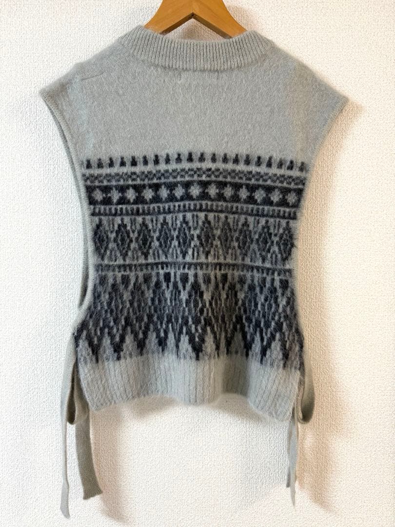 【unfil】アンフィル ロイヤルベビーアルパカ ノルディック ビブ(ベスト)