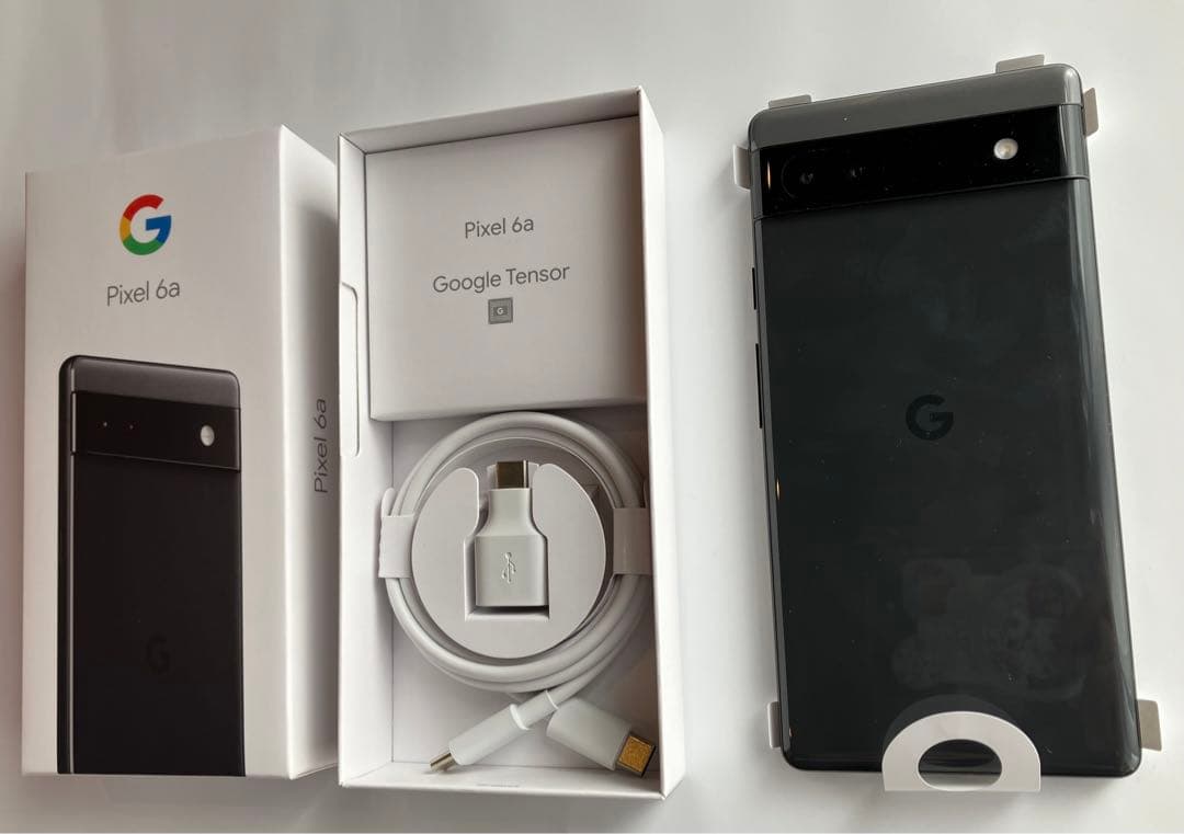 美品 Google pixel6a チャコール 128GB GB17L