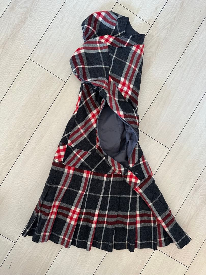 BURBERRY チェック柄 半袖ミニワンピース S