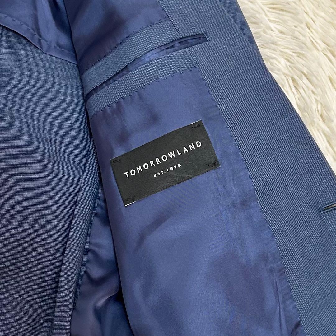 トゥモローランド　DRAGO スーツ　セットアップ　ネイビー　48 モヘヤ混　L