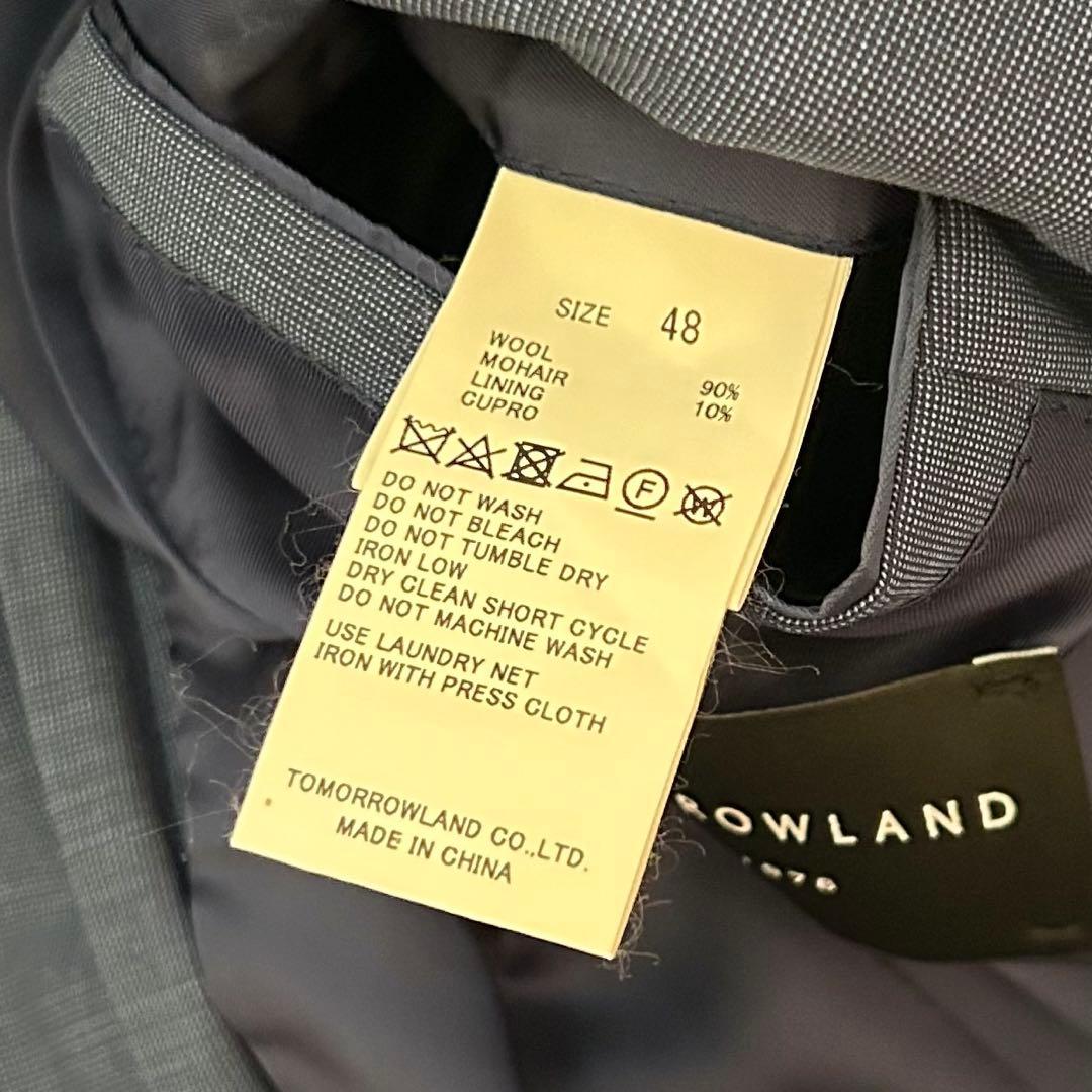 トゥモローランド　DRAGO スーツ　セットアップ　ネイビー　48 モヘヤ混　L