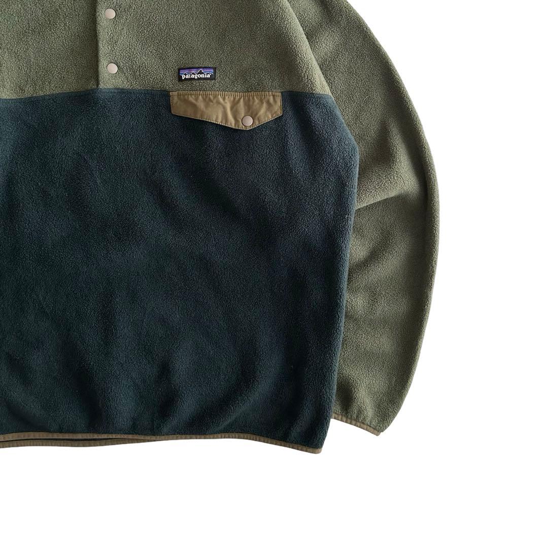 【希少フカフカ】2017年製 パタゴニア スナップT 切り替えデザイン Lサイズ