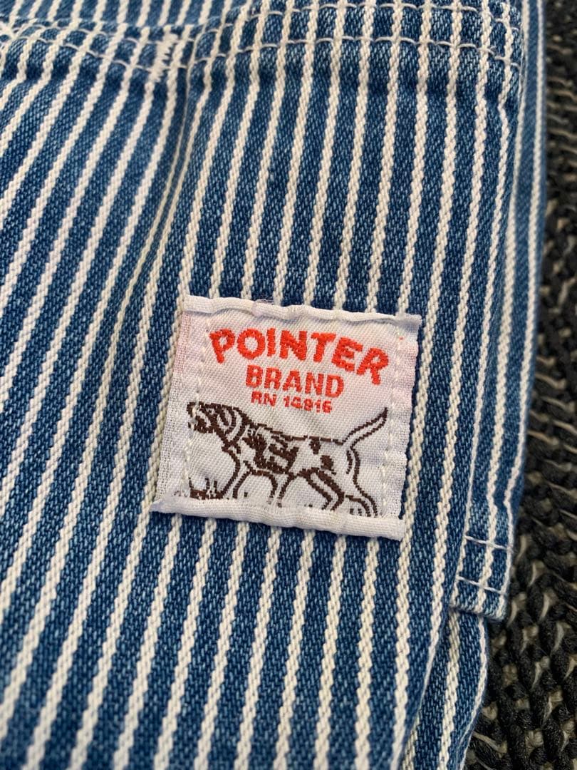 90s POINTER ポインター ヒッコリー カバーオール S USA製