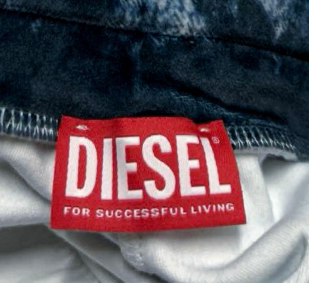 【正規品】美品 DIESEL P-NEY ベロア トロンプルイユ デニム フレア