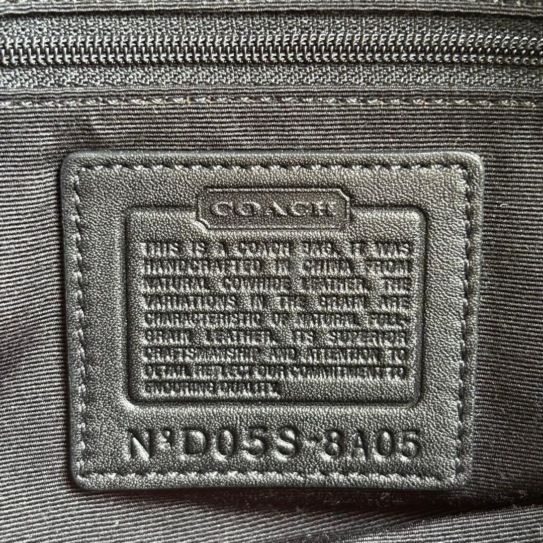 極美品　Coach Soho Leather Black Bag