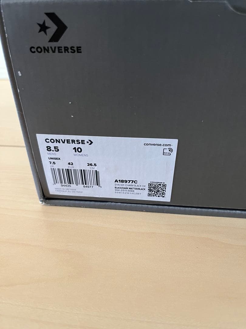 US8.5新品 SHAI 001 converse CharmBlack SGA