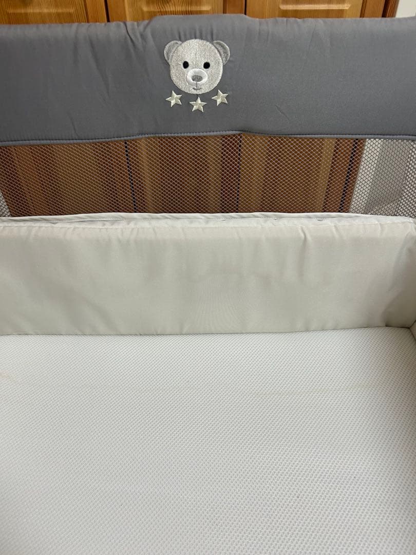 Aprica アップリカ ココネルエアーAB グレーベアー ベビーベッド