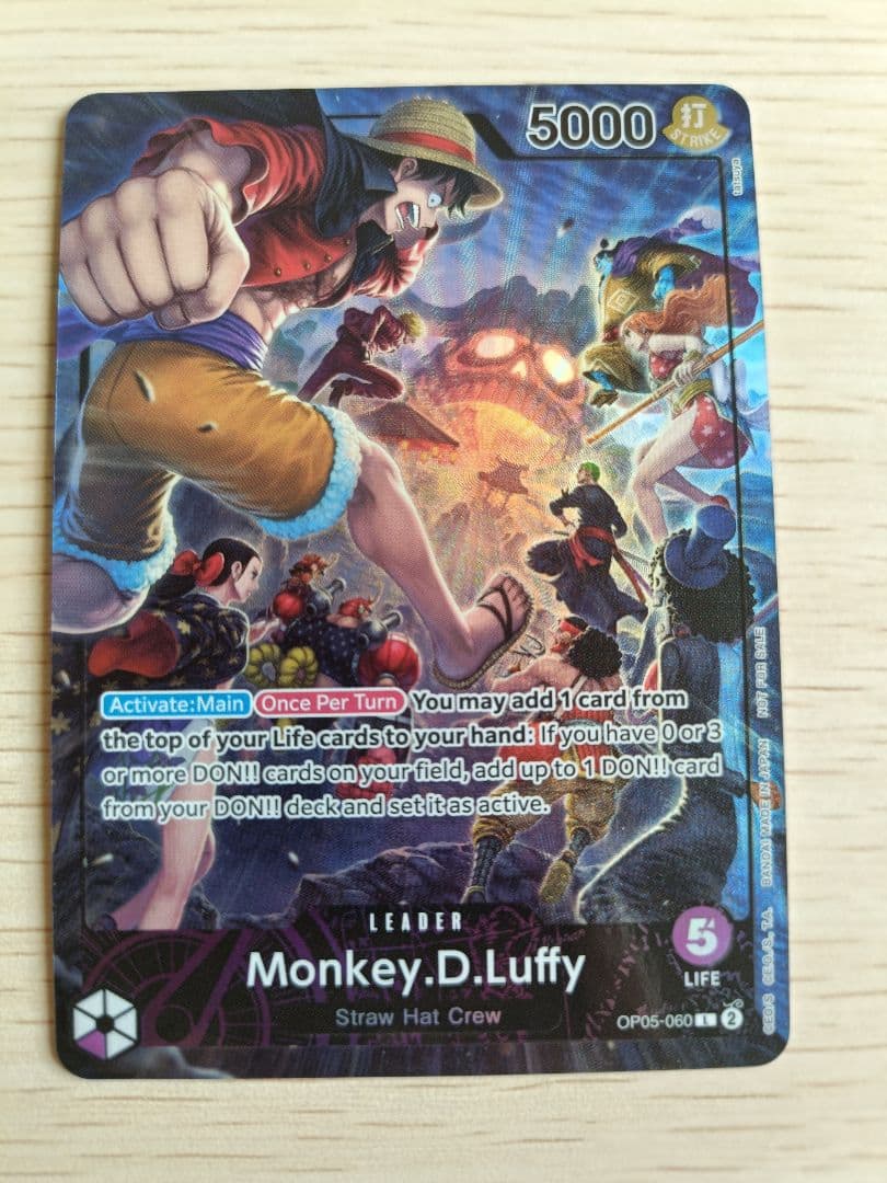 ワンピースカード　PSAマガジン　ルフィ　プロモ 英語